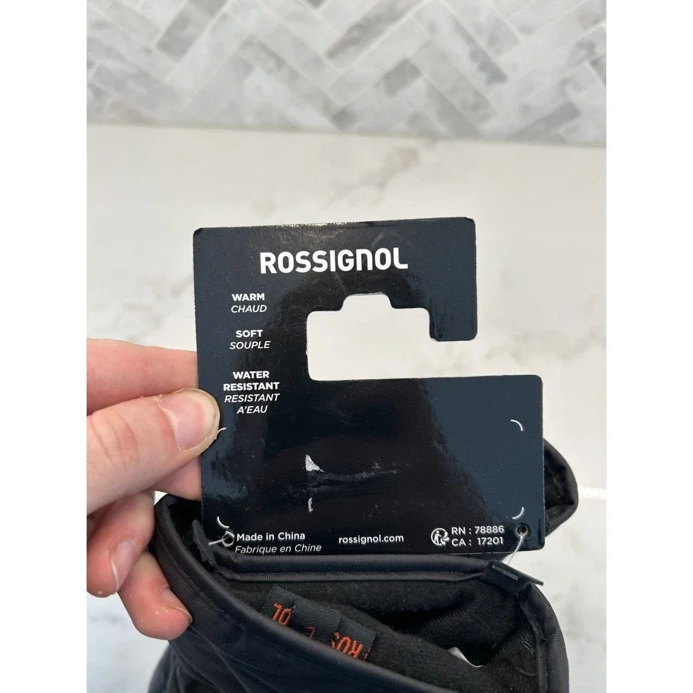Rossignol Action Drypel Waterproof Ski‎ Gloves Womens Large Black Leather Trim